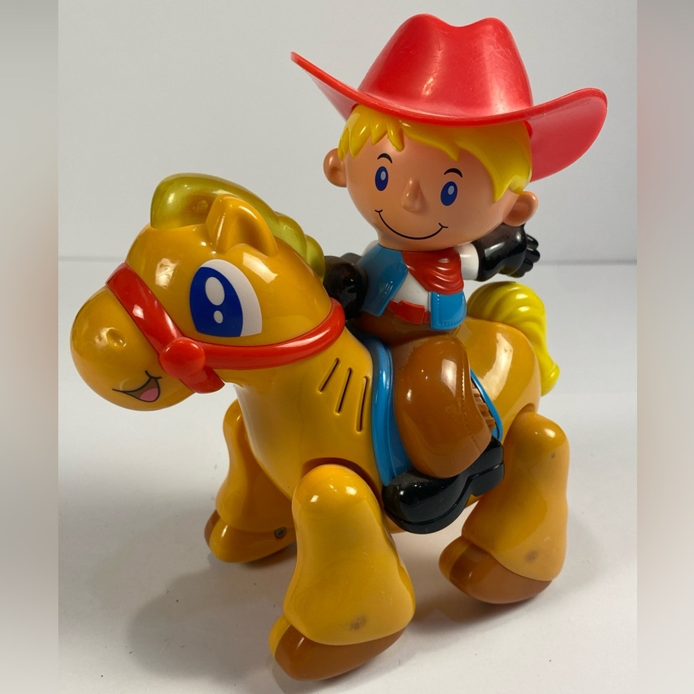 Vintage Hap-P-Kid Clatter Singing Cowboy & Galloping Horse